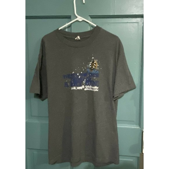 Mens T Shirt Crabapple Whitewater Rafting Deerfield MA Never a Dry Run large - Picture 1 of 7